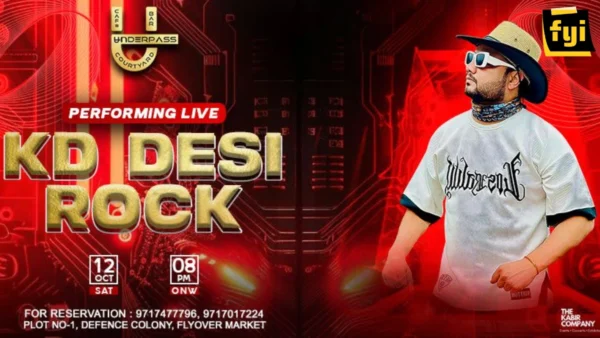 KD Desi Rock Performing Live